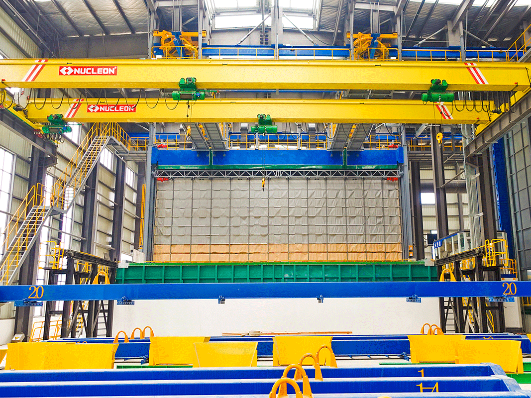 Electric single beam crane for pickling